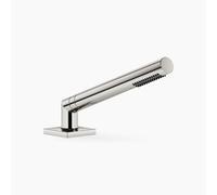 Garniture de douche flexible Dornbracht pour montage sur bord de baignoire ou de carrelage, rosace 60x60mm, 27702980-08, Couleur: platine