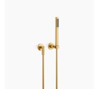 Garniture de douche flexible TARA de Dornbracht avec rosaces individuelles, 27802892-28, Couleur: Laiton brossé