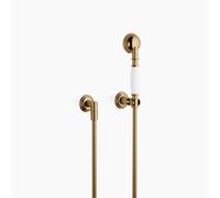 Garniture de douche MADISON de Dornbracht, avec rosaces individuelles, flowReduce, 27803361-390010, Couleur: Dark Brass brossé