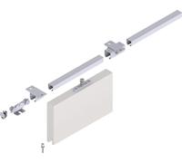 Garniture de porte coulissante Pro 100 plafond bleu galv. L.2000mm poids du vantail max.100kg HELM