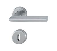 Garniture de porte sur rosace Utrech HOPPE Inox - 39406
