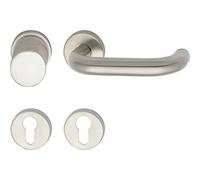 Garniture de rechange FH GEOS 1754/D6K FH sur rosace PZ, au choix, acier inoxydable mat, 1 garniture | Accessoires ferrures de portes