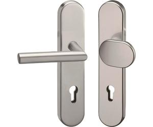 Garniture de sécurité Grundmann 2552 en forme de L, 8,5 mm, RC2, inox mat