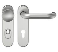 Garniture de sécurité interchangeable ECO D 110-sur plaque courte, avec protection contre le tirage de noyau