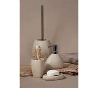 Garniture de WC Pion Beige - Porte-brosse WC avec brosses en silicone 125 x 385 x 12 cm beige Brosse WC avec support