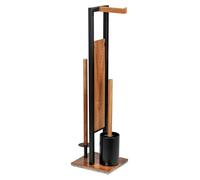 Garniture de WC sur pied Rivalta Acaciamaus de WENKO en métal, brun 18 x 70 x 23 cm