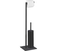 Garniture de WC sur pied WENKO Mod. Recco Noir, en acier laqué