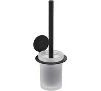 Garniture de WC WENKO Bivio Black Accessoire de salle de bain Support pour brosse à WC Sans percer