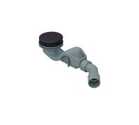 Garniture d'écoulement BetteSolid 50, latéral, débit d'écoulement 0,6 l/s, avec BetteAntidérapant Pro S, B598-434AY, Couleur: Ebano
