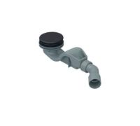 Garniture d'écoulement BetteSolid 50, latéral, débit d'écoulement 0,6 l/s, avec BetteAntidérapant Pro S, B598-403AY, Couleur: fumer