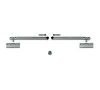 Garniture Expert pour porte coulissante verre 40 kg avec 2 softclose ARGENTA