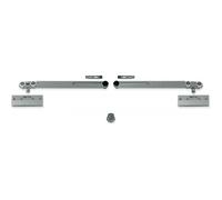 Garniture Expert pour porte coulissante verre 40 kg avec 2 softclose ARGENTA