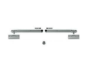 Garniture Expert pour porte coulissante verre 40 kg avec 2 softclose ARGENTA