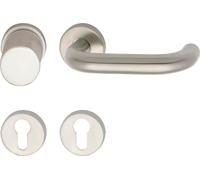 Garniture FH interchangeable GEOS 1754/D6K FH sur rosace PZ, au choix, inox mat, 1 garniture | Accessoires pour ferrures de portes
