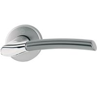 Garniture pour porte intérieure Bergen HOPPE Laiton chromé aspect Inox - 281