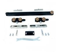 Garniture pour rail invisible Xperta porte coulissante bois max 100 kg - autofix - 2 amortisseurs ARGENTA
