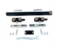 Garniture pour rail invisible Xperta porte coulissante bois max 100 kg - autofix - 2 amortisseurs ARGENTA