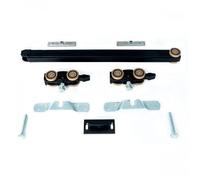 Garniture pour rail invisible Xperta porte coulissante bois max 100 kg - fixation manuelle - 2 amortisseurs ARGENTA