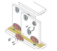 Garniture série 320 pour porte 40 kg KOBLENZ 0320 10