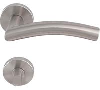 Garniture SOLIDO OSLO - sur rosace WC, 38 - 45, inox mat FH