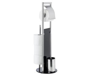 Garniture WC WENKO Distributeur de papier toilette en acier inoxydable avec support Autoportant RAVINA