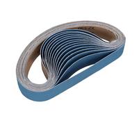 Garosa 15pcs Bandes Abrasives en Zircone 1,5x30 Pouces pour Meulage du