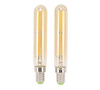 Garosa 2PCS T20 * 120 Ampoules LED, LED Tubular Edison Ampoules E14 Base Lampe Ampoule Vintage Filament Ampoule Lumière Chaude (Or)