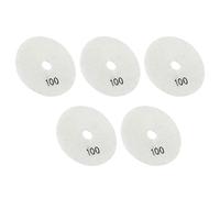 Garosa 4 Pouces Disques de Polissage Diamantés Humides, Kit de 5 Pièces | disque de liaison en résine souple, finition 500, support auto-agrippant, restauration de carreaux de céramique en granit