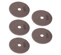 Garosa 4 Pouces Disques de Polissage Diamantés Humides, Kit de 5 Pièces | disque de liaison en résine souple, finition 500, support auto-agrippant, restauration de carreaux de céramique en granit