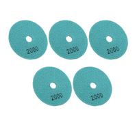 Garosa 4 Pouces Disques de Polissage Diamantés Humides, Kit de 5 Pièces | disque de liaison en résine souple, finition 500, support auto-agrippant, restauration de carreaux de céramique en granit