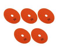 Garosa 4 Pouces Disques de Polissage Diamantés Humides, Kit de 5 Pièces | disque de liaison en résine souple, finition 500, support auto-agrippant, restauration de carreaux de céramique en granit