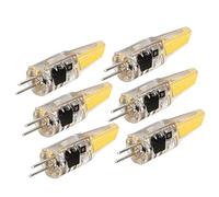 Garosa 6 Pcs 220 V 6 W G4 LED Ampoules 500LM COB Lampe 360 Degrés D'éclairage Dissipateur de Chaleur Silicone Anti-éblouissement pour La Maison Plafond Paysage Lustre