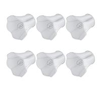 Garosa 6 Pièces Couvercle de Lampe d'abat-jour en Tissu pour Ampoule E14 à Clipser Lustre et Applique Murale Blanc Luminaires de Conception Moderne Européenne pour Chambre à Coucher Salon