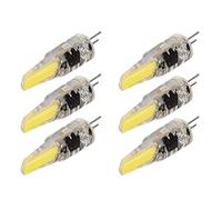 Garosa 6Pcs G4 LED Ampoule 6W 500LM G4 Ampoule LED COB Ampoule de Remplacement pour Plafonnier Applique Lampe de Table Lampes Suspendues Ventilateur de Plafond Cabinet Lampes 220V (Blanc froid)