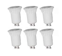 Garosa 6Pcs LED MR11 Ampoules Dimmable GU10 Céramique Économie d'énergie 4W 360LM Pas d' Angle de faisceau de 120 degrés Support GU10 Outil d'éclairage domestique AC 220V
