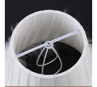 Garosa Abat-jour en Tissu avec Plumes pour Lustre, pour Applique Murale Suspendue, Compatible avec les Ampoules à Bulles et à Billes à Pointe LED, pour la Maison, l'hôtel, la Décoration de la Chambre