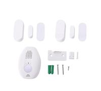 Garosa Alarme D’Ouverture de Porte sans Fil, Voix Personnalisée, USB, pour | Téléchargement Vocal MP3 personnalisé USB Type C, Alarme Sonore et Lumineuse Forte de 80 DB, Portée de Transmission sans