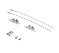 Garosa Ancrages de Meubles avec Sangles Anti-basculement en Acier Inoxydable, Ancrages Réglables Antisismiques pour Commode, Bibliothèque, Armoire, Meuble TV, sécurité des Enfants, Maison, Bureau,