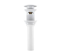 Garosa Bonde de Vidage avec Trop-Plein avec Trou de Débordement Lavabo Robinet -up Evier pour Remplissage et Vidange de Vevêtement Blanc Salle de Bains Égouttoir Bonde