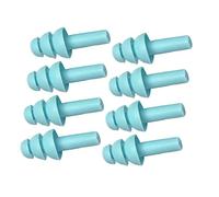 Garosa Bouchons D'oreilles Antibruit en Silicone Lavables à Rebond Lent pour Dormir avec 4 Paires Taille Portable 0,5 X 1 X 1,6 Pouces (BLUE)