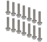 Garosa Boulon à Tête Hexagonale à Embase, M10x1.5 Pas Gros, A2-70 Inox, | Rondelle de joint intégrée, résistance à la traction 700N/mm², norme DIN6921, résistante à la corrosion, fixation