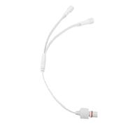 Garosa Câble D'extension de Lumière en Forme de Y, 2 Mâles à 1 Femelle, étanche, pour H705A H705B H705C, Installation Extérieure, 1 Pièce, Matériau PVC