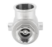 Garosa Clapet Anti-retour à 5 Voies, Clapet Anti-retour à Ressort en Alliage d'aluminium DN32 PN16MPa, Dispositif -refoulement à Filetage Femelle Mâle pour Contrôle Hydraulique, Raccords de