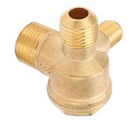 Garosa Clapet Anti-retour en Laiton, 1/2x3/8x10 Filetage pour Compresseur | Dispositif anti-retour pneumatique, joints filetés mâles, système d\'air comprimé, compatible avec pompe sans , connexion