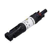 Garosa Connecteur Solaire PV Mâle et Femelle IP67 Étanche, 1000V 10A, avec Porte-Fusible, Blocage de Diode, PPO et Cuivre, Noir, pour Systèmes Photovoltaïques