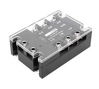 Garosa Contrôleur de Relais à Semi-conducteurs SSR triphasé ABS Aluminium 40 à 480VAC 10A Relais triphasé pour équipement Moyenne Basse Tension Contrôle Industriel monté sur Boulon (4860Z)