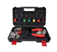 Garosa Ensemble D'outils D'écrou à Rivets Kit D'écrous à Rivets Outil D'écrou à Outil à Manuel de 13 Pouces avec Mandrins M3 à M12 et Embouts de Nez pour la