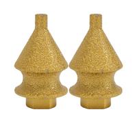 Garosa Foret à Chanfreiner Diamant 4 en 1, Mèche de Chanfreinage pour Meuleuse D Angle, 10 à 38 Mm, Lot de 2, for Carrelage et Perçage