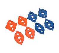 Garosa Gabarit de Routeur de Gabarit de Rayon de Rayon d'angle ABS 8 Tailles Ensemble R5 R10 R15 R20 R25 R30 R35 R40 pour le Travail du Bois Disposition de Routage des Coins Arrondis et