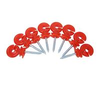 Garosa Isolateur de Clôture 50 Pièces, Isolateurs de Clôture électrique en Acier Plastique Résistant aux Intempéries, Fil Durable pour Tas de Bois électronique